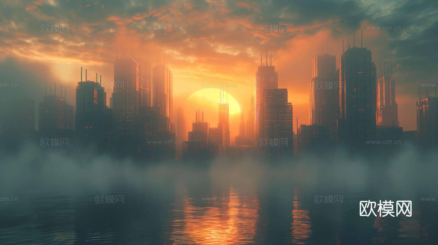 夜晚都市外景