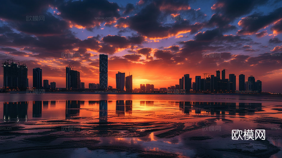 夜晚都市外景下載(渲染圖5)
