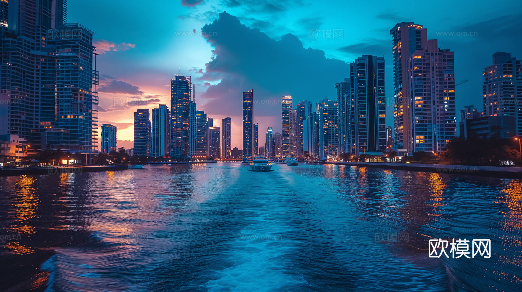 夜晚都市外景下载（渲染图8）