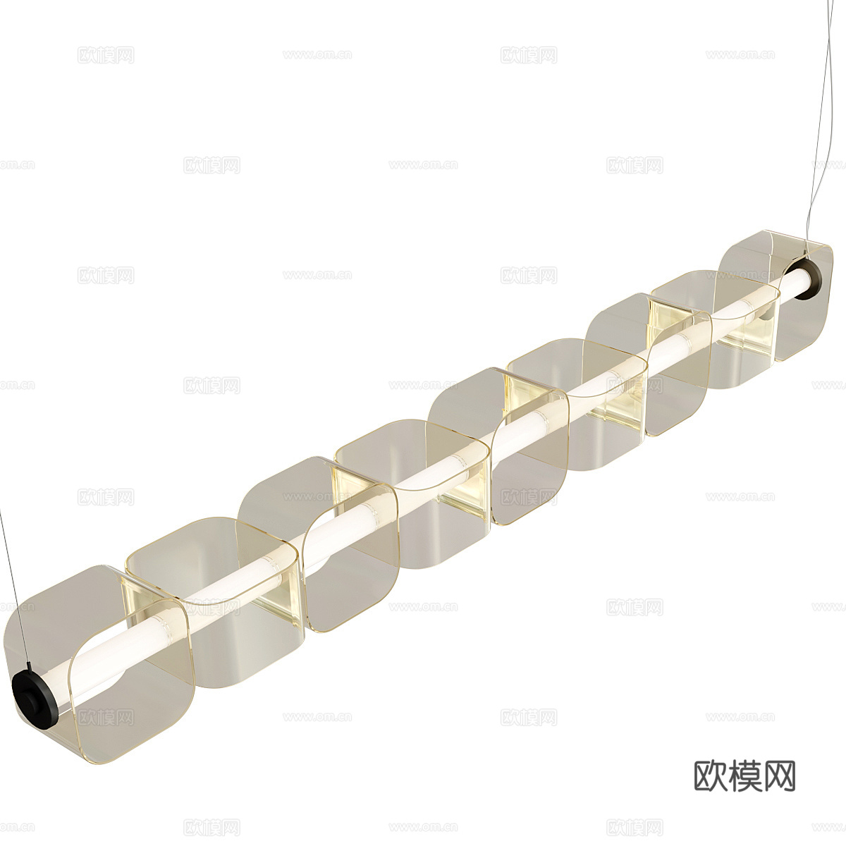现代意式极简装饰吊灯3d模型