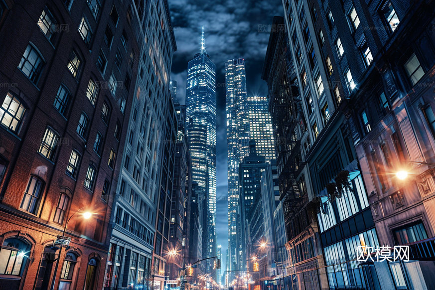 夜晚都市外景下载(渲染图6)