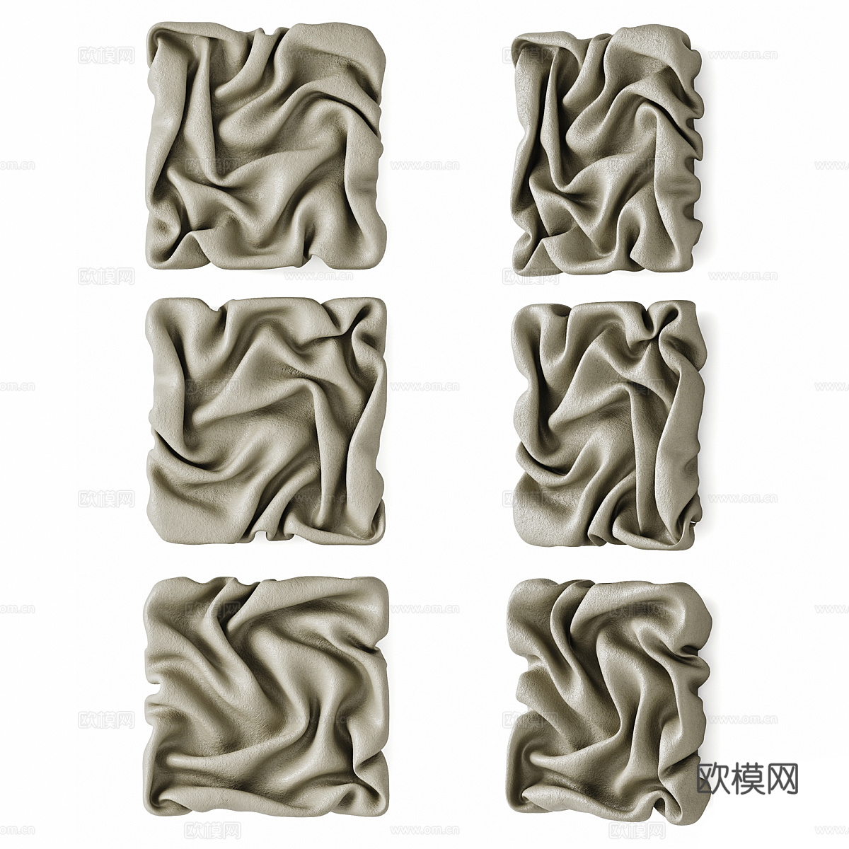 现代侘寂艺术挂饰3d模型
