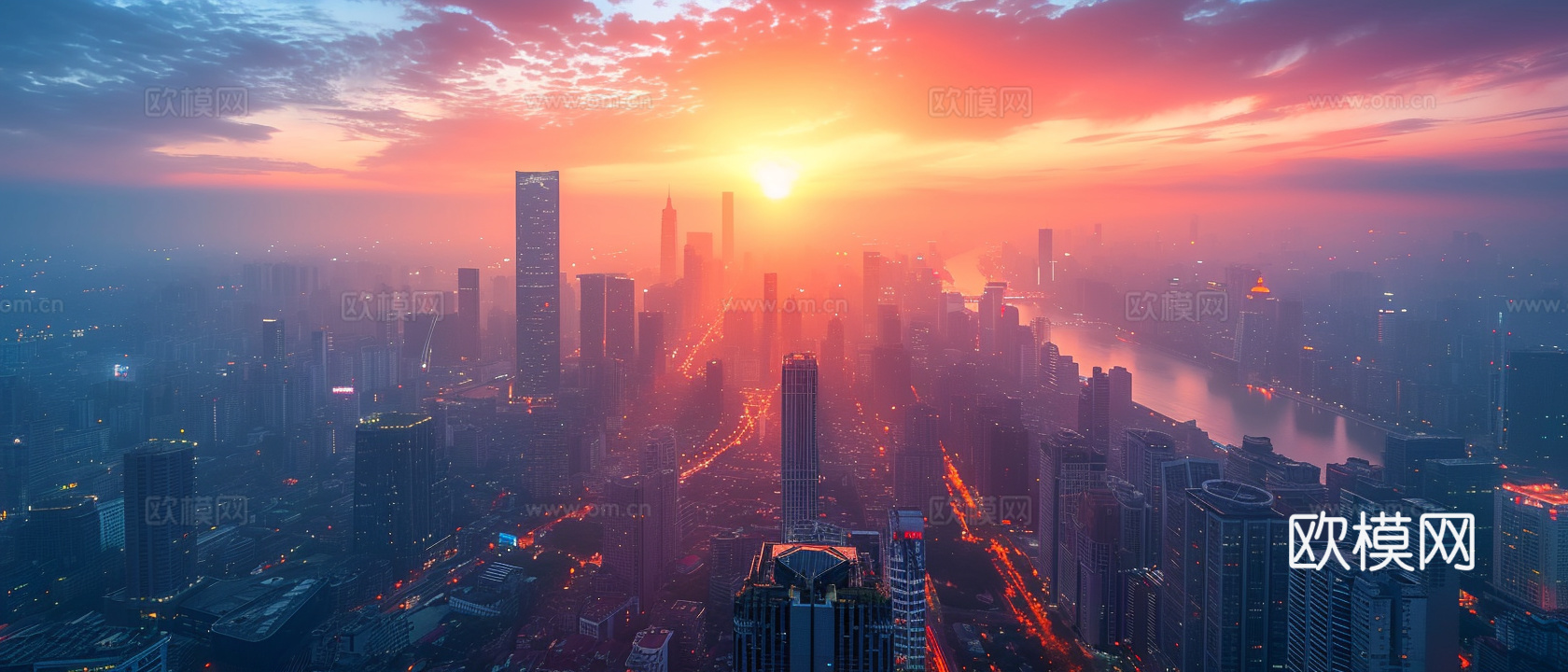 夜晚都市外景