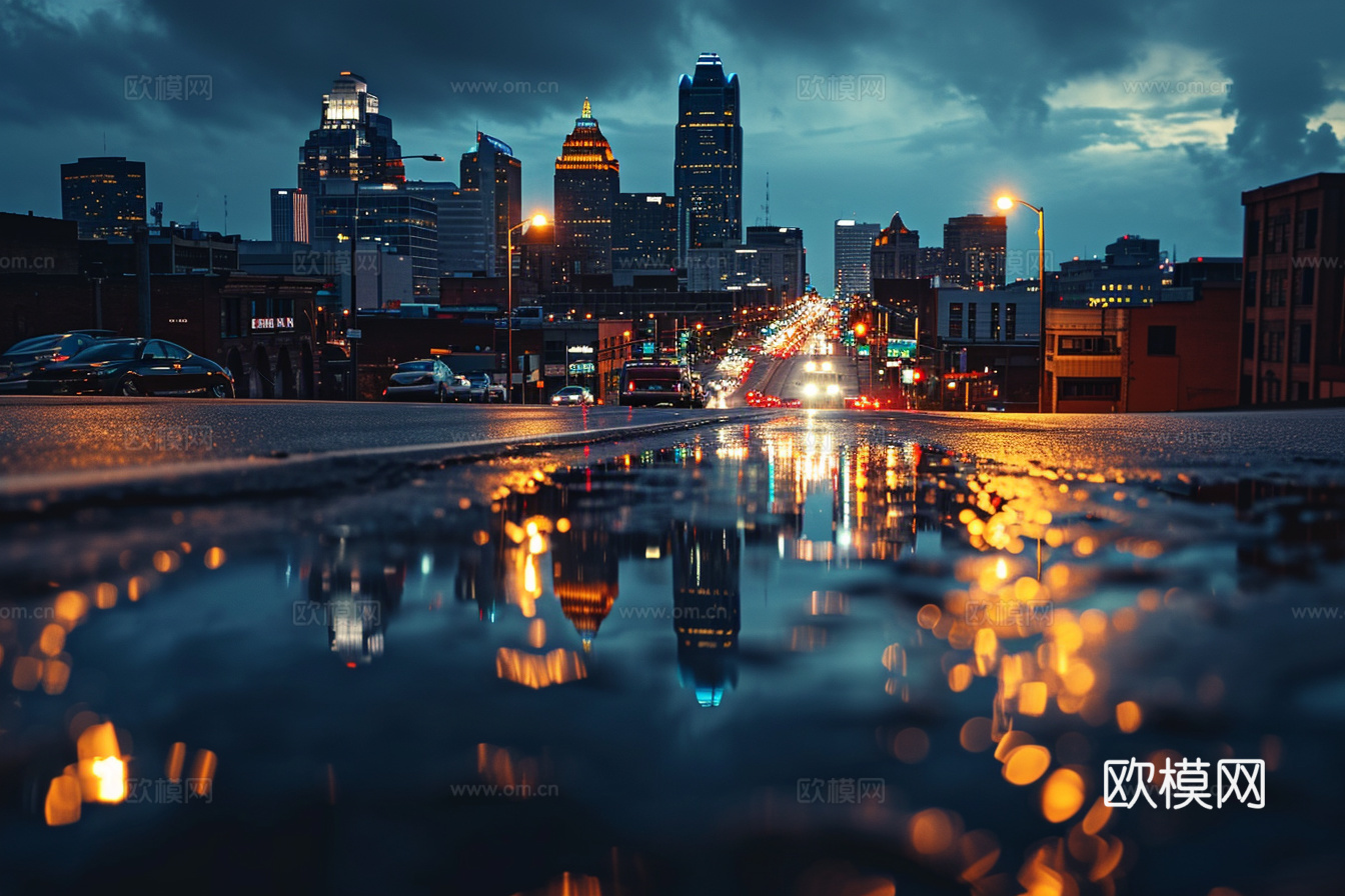 夜晚都市外景