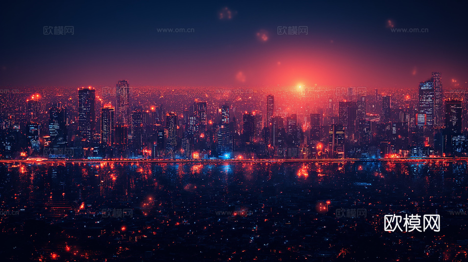 夜晚都市外景下載(渲染圖7)