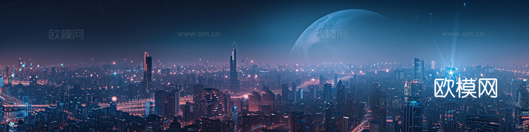 夜晚都市外景