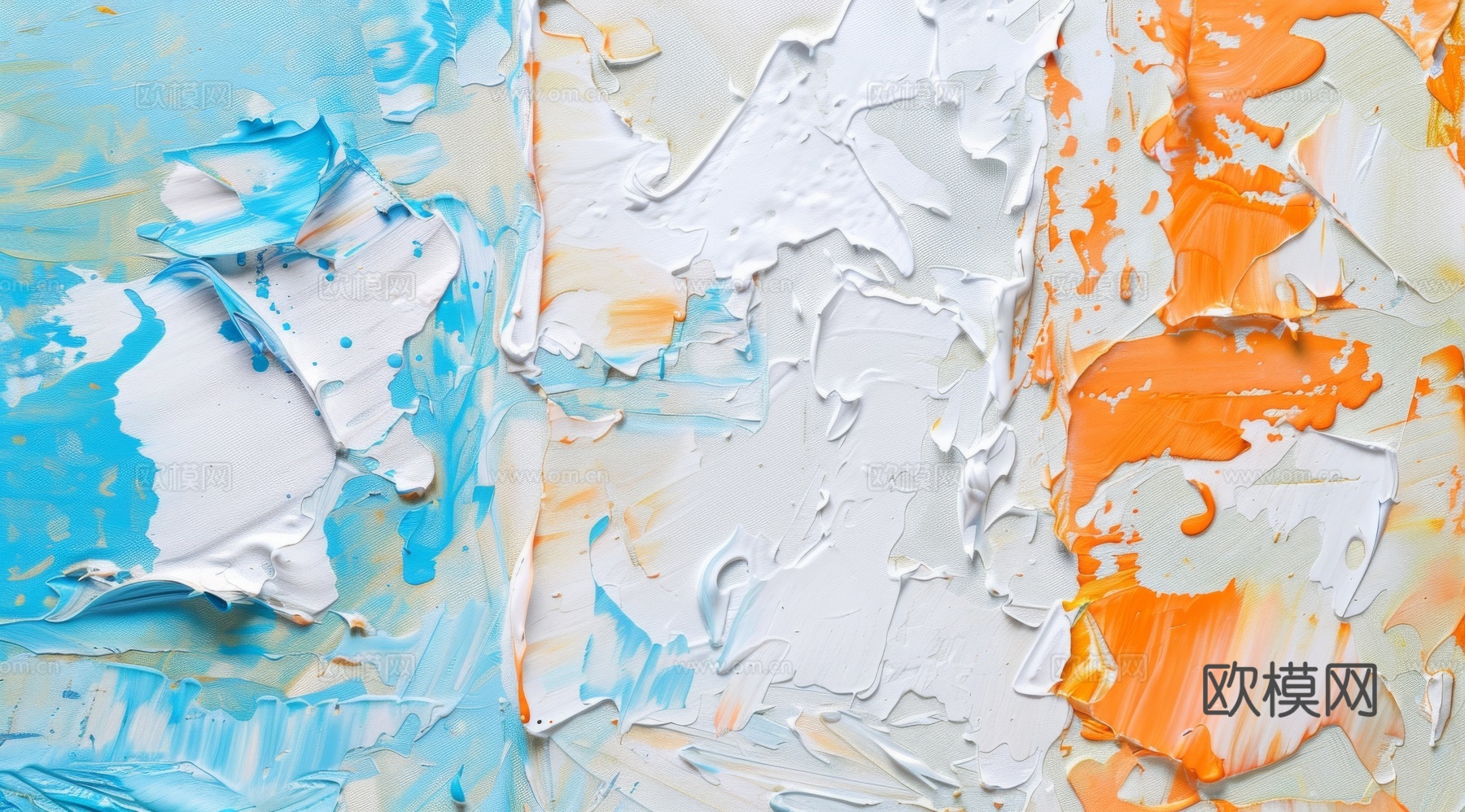 3D立体肌理油画涂抹背景壁纸下载（渲染图7）