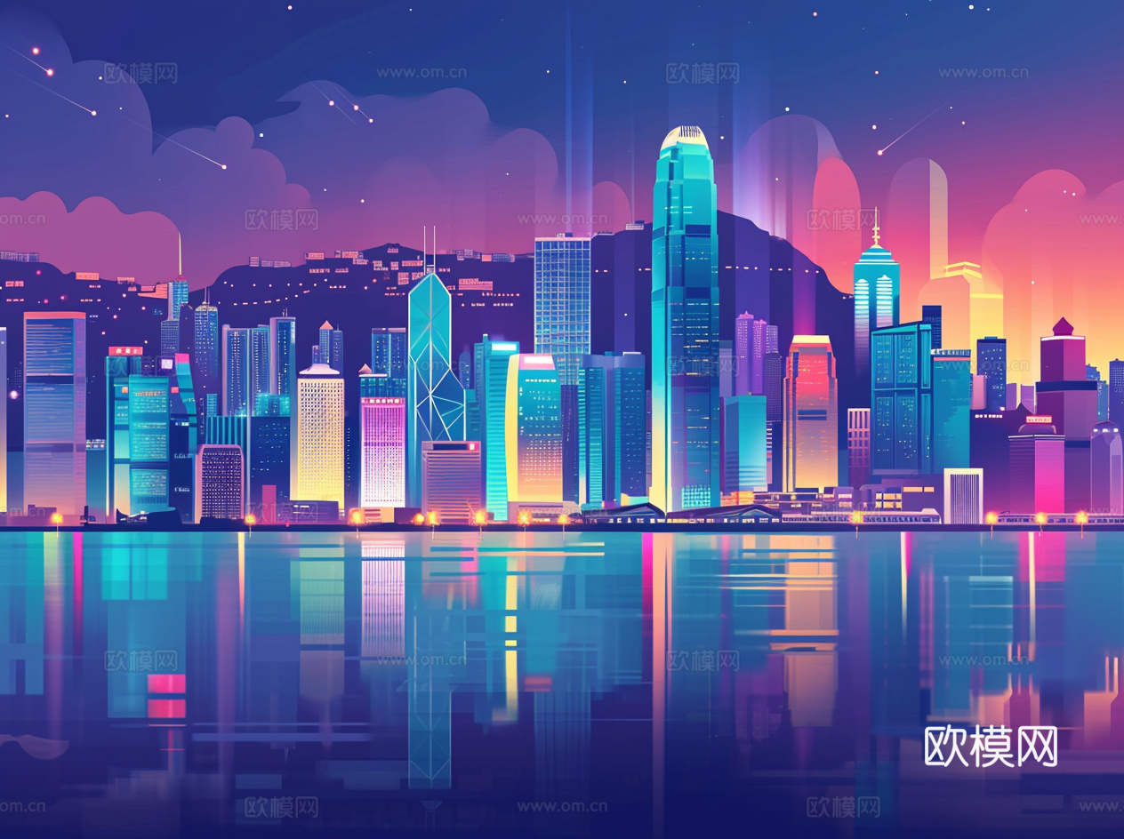 夜晚都市外景