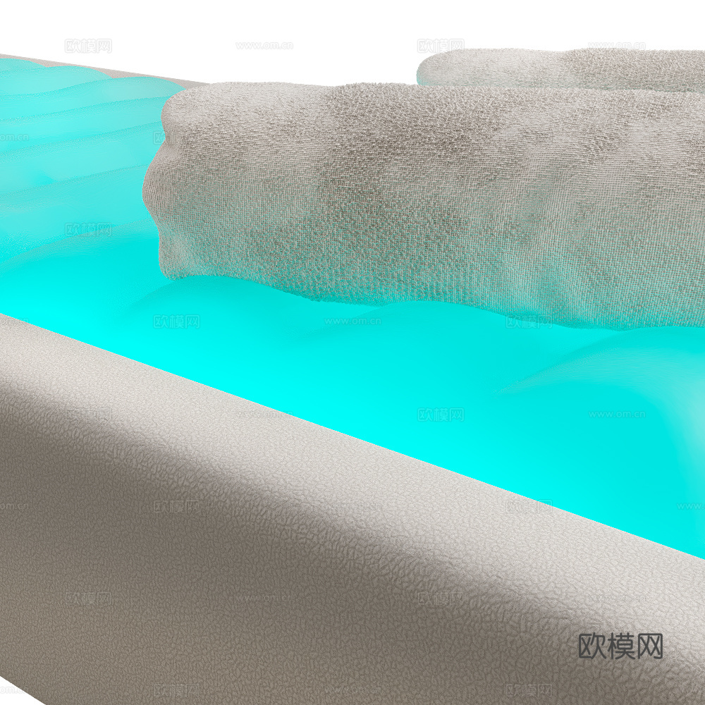 现代多功能水疗桌3d模型