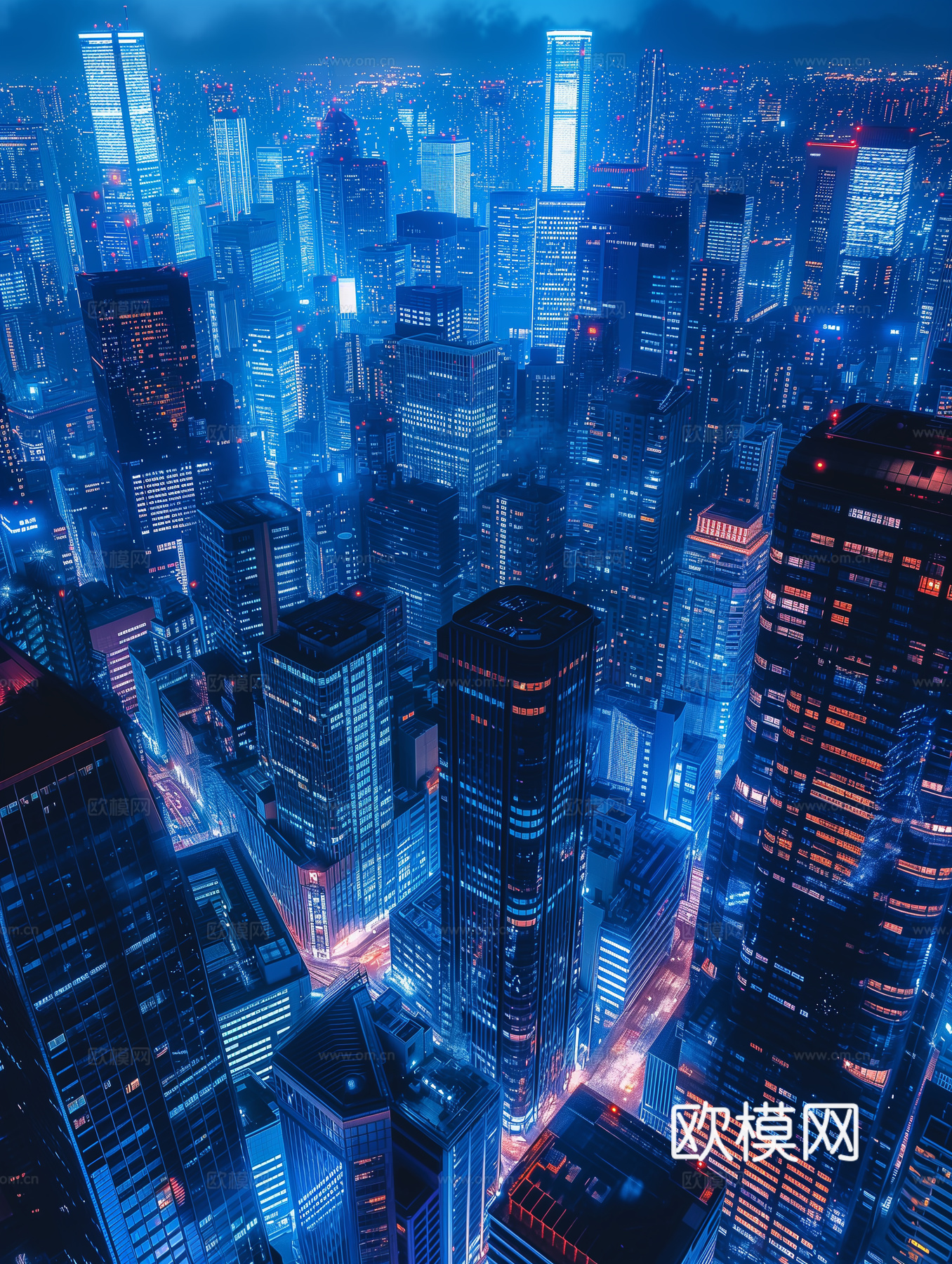 夜晚都市外景下载（渲染图7）