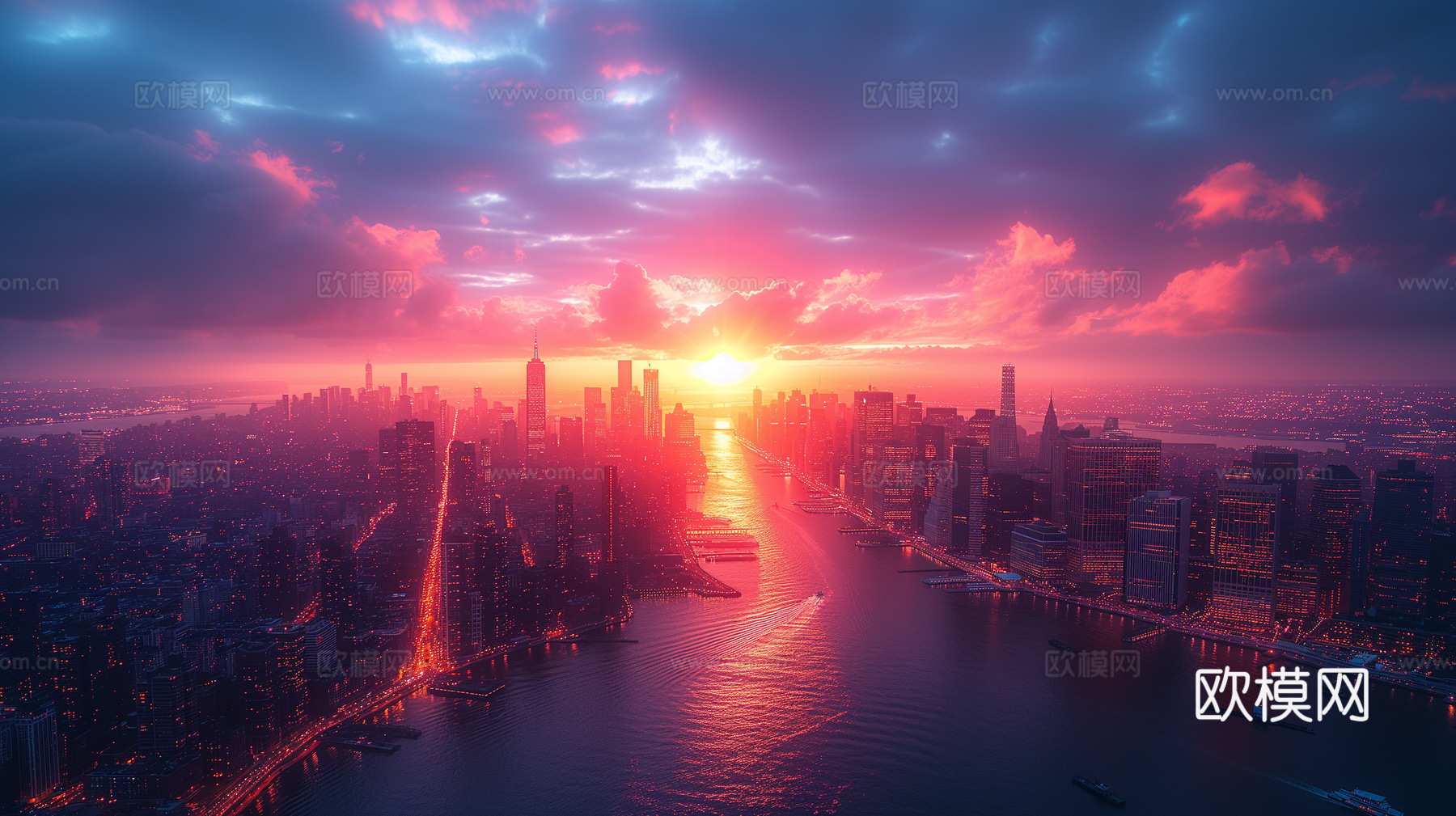 夜晚都市外景