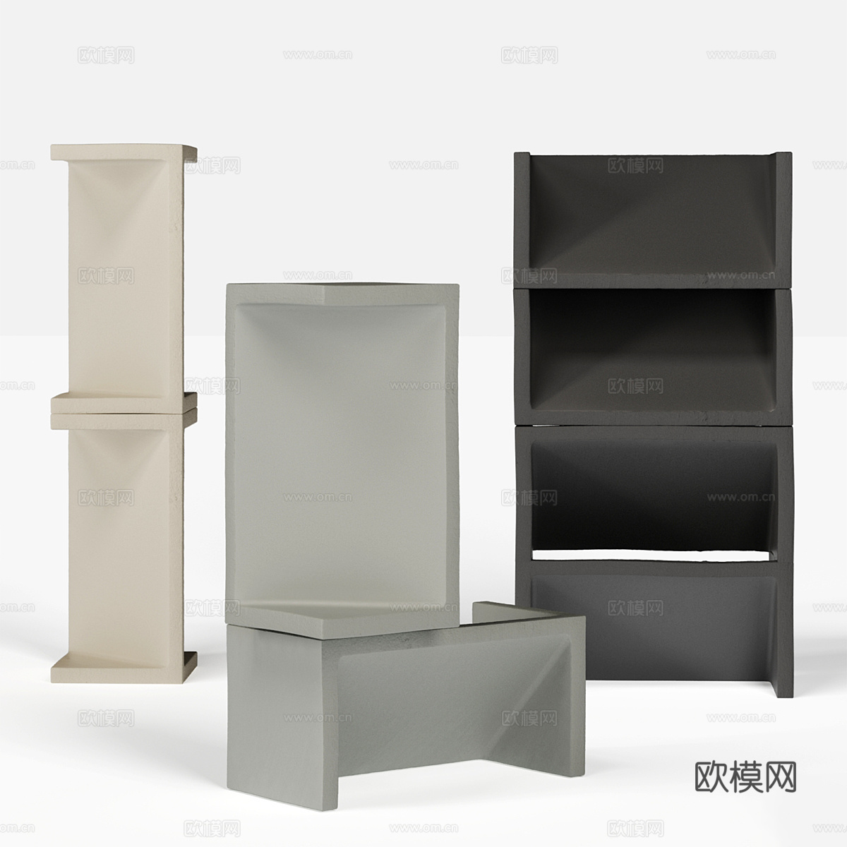 水泥砖 结构砖 泡沫砖 新型材料3d模型