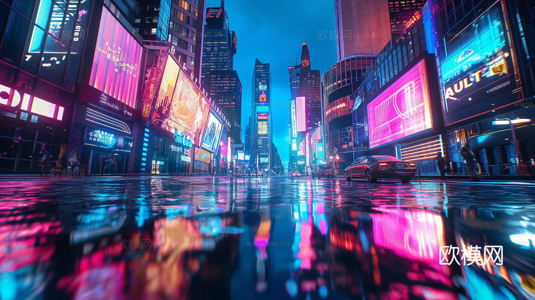 夜晚都市外景