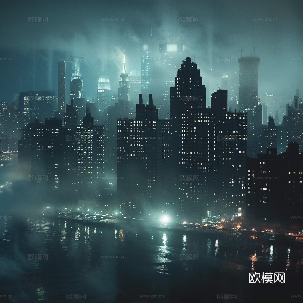 夜晚都市外景