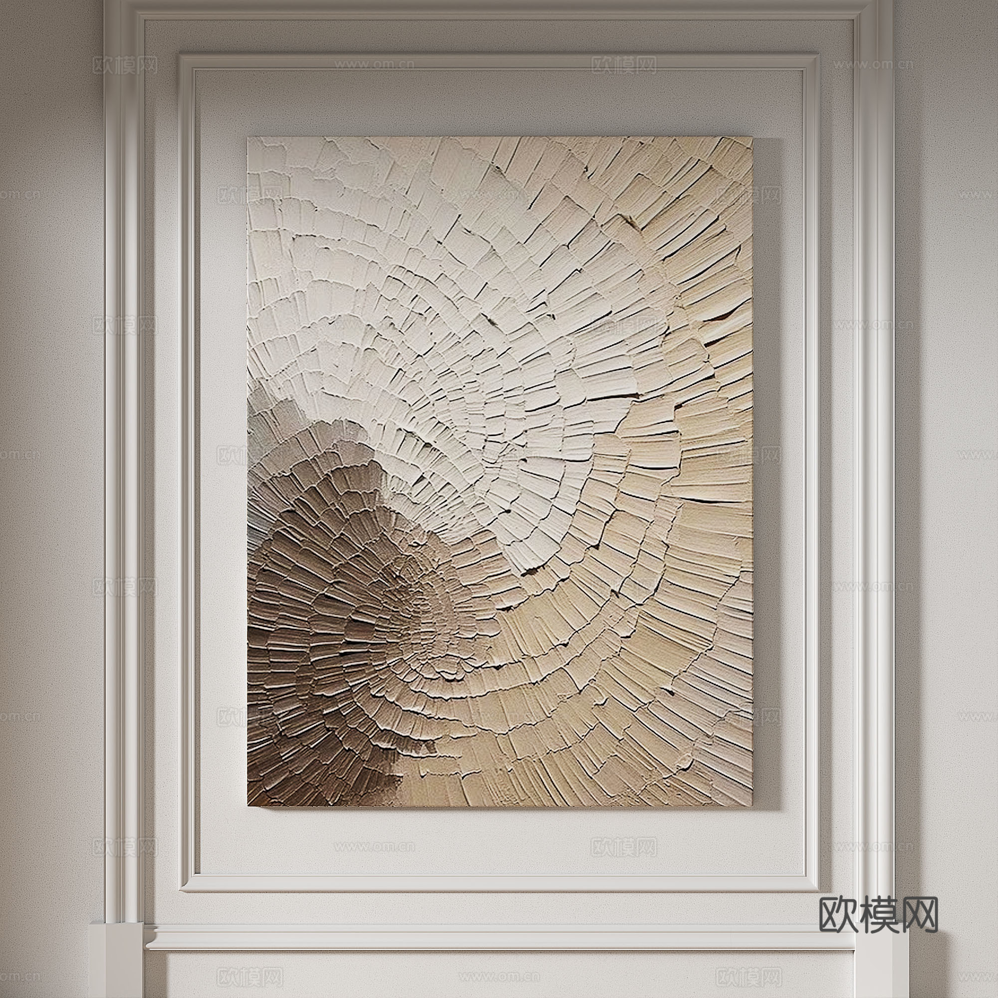 现代，简约，肌理，抽象，轻奢，侘寂，立体，装饰画3d模型