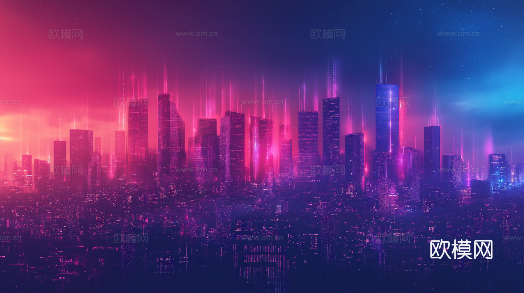 夜晚都市外景