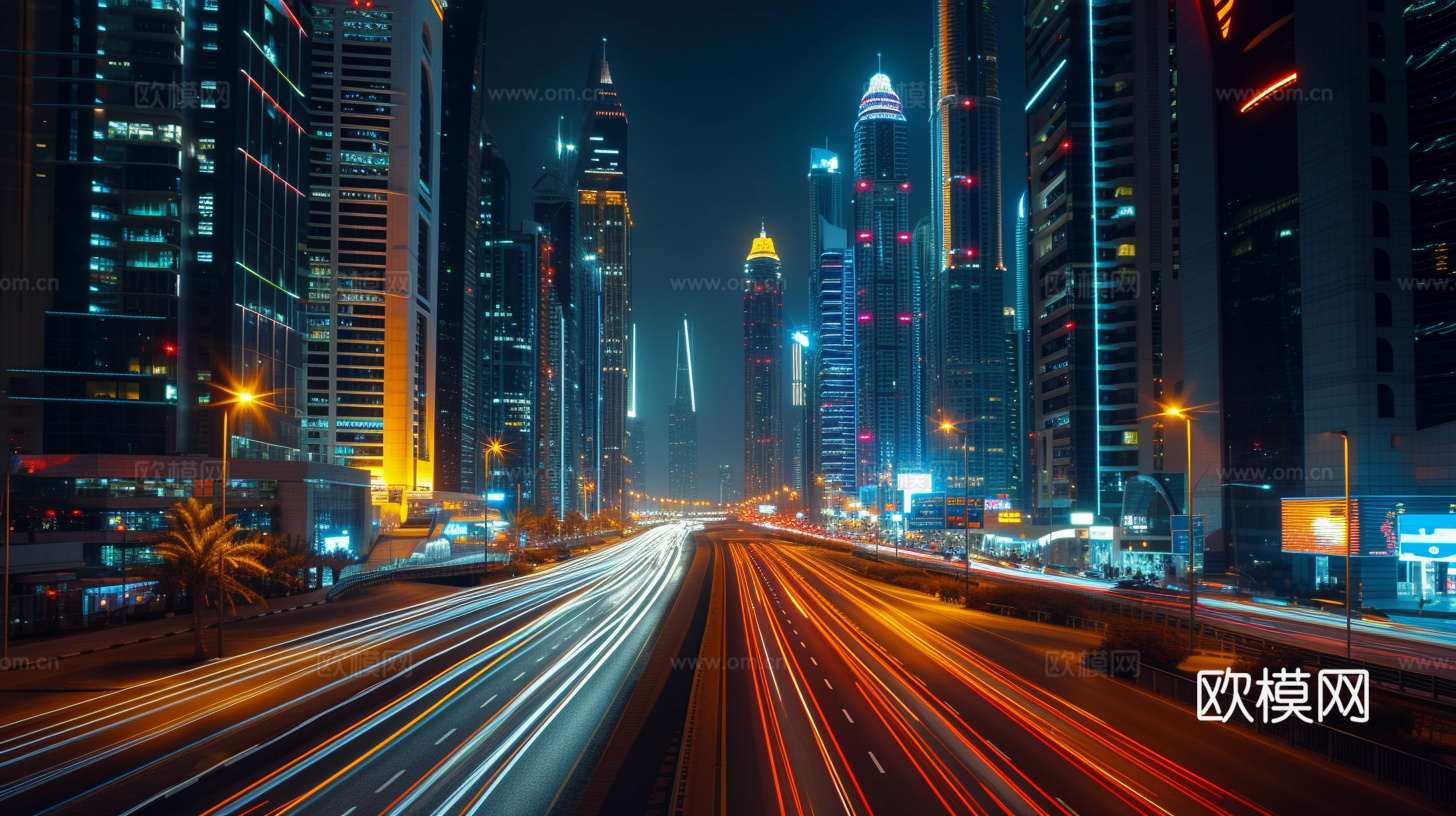 夜晚都市外景