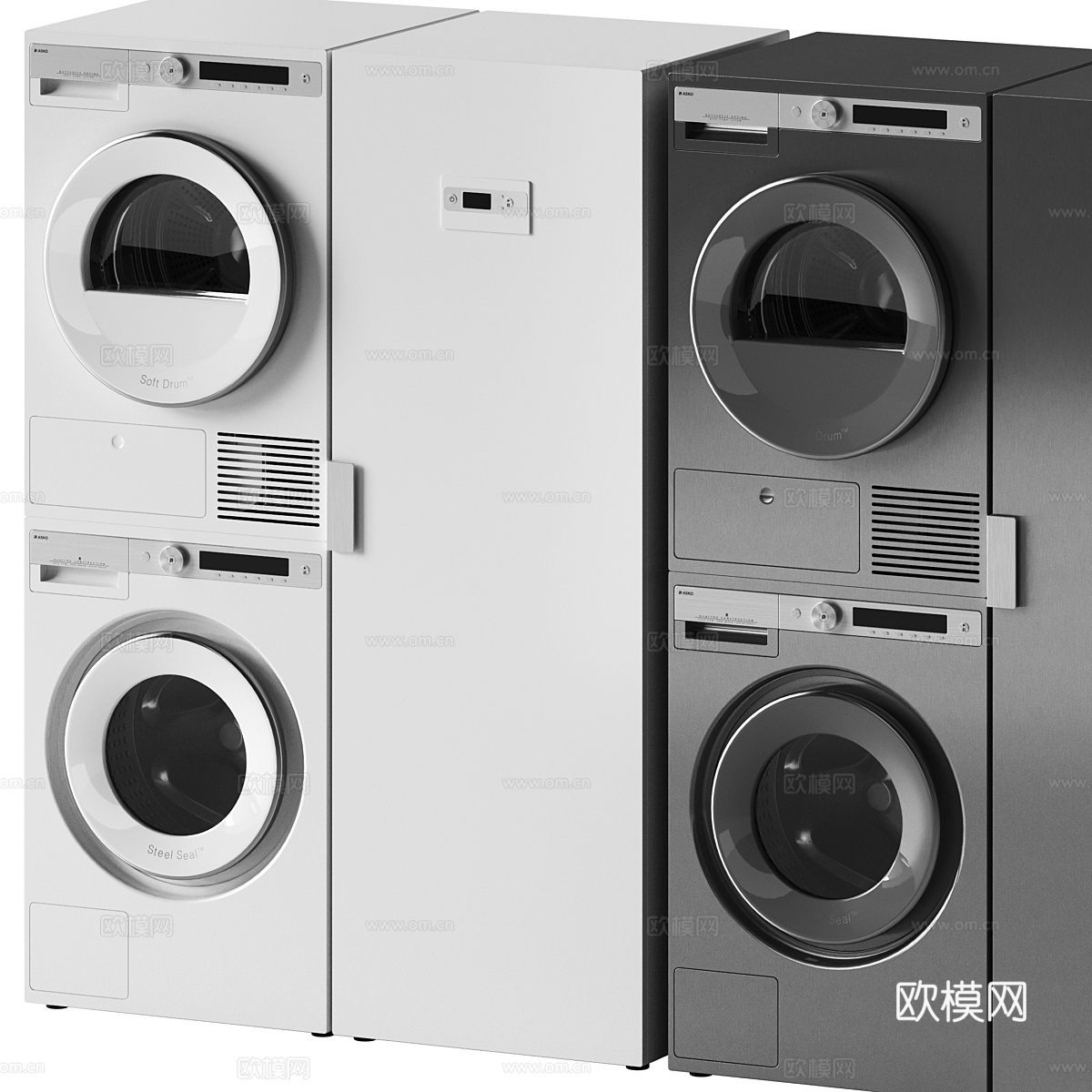 洗衣机 烘干机3d模型