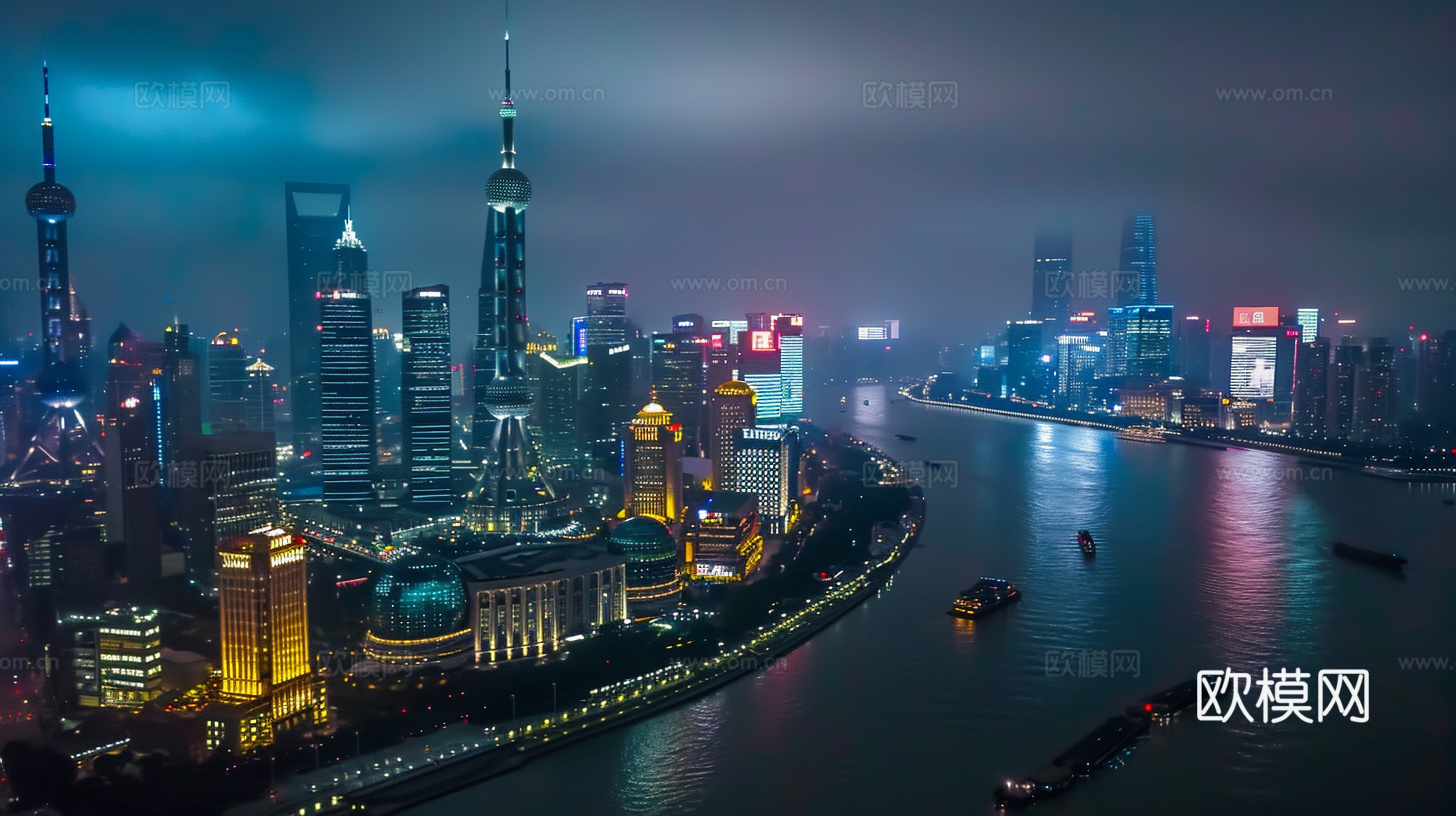 夜晚都市外景下载（渲染图2）