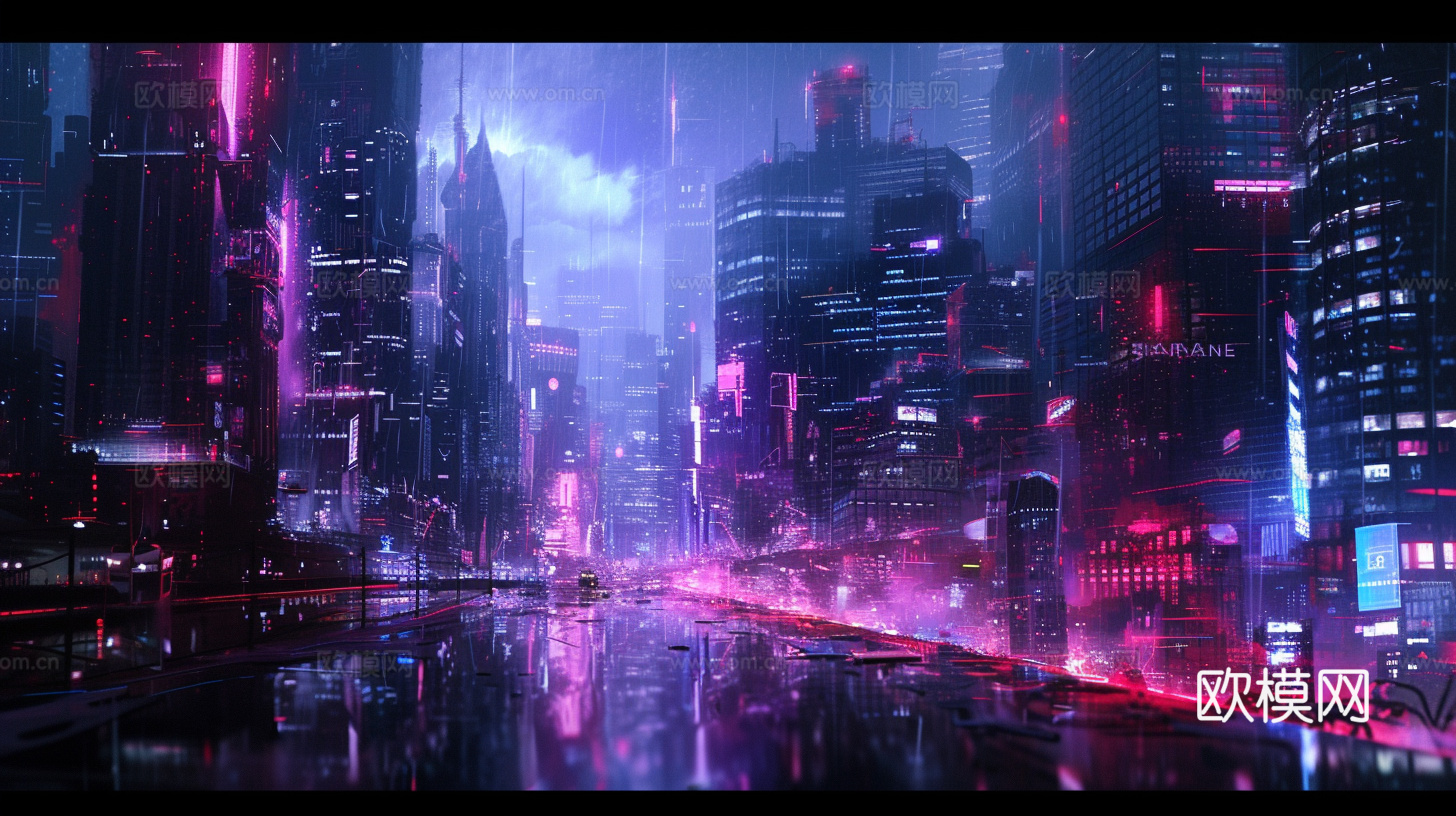 夜晚都市外景