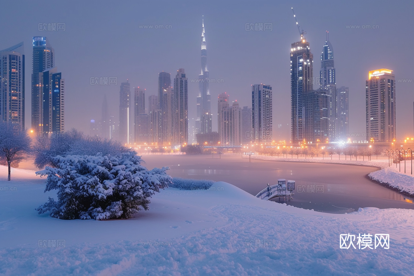 夜晚都市外景下载（渲染图5）
