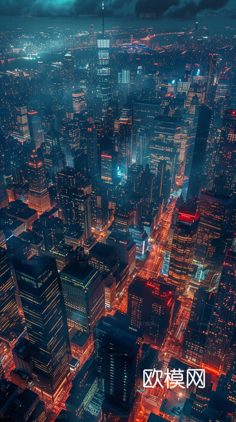 夜晚都市外景下载（渲染图8）