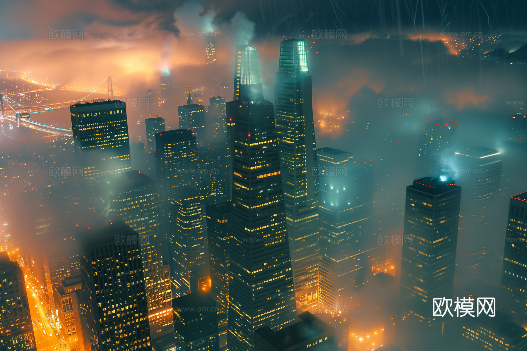 夜晚都市外景下载（渲染图8）