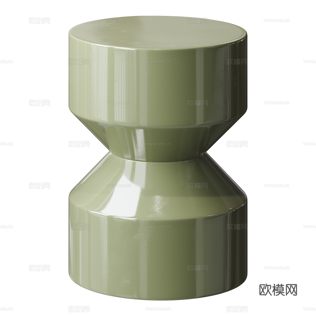 现代极简亚克力边几3d模型