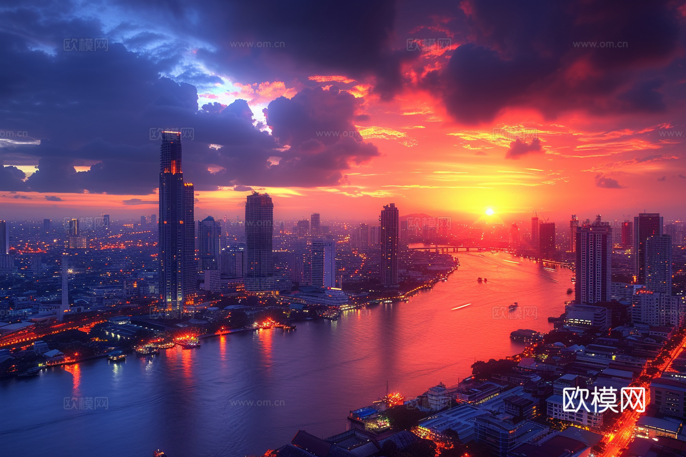夜晚都市外景