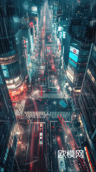 夜晚都市外景下載(渲染圖8)