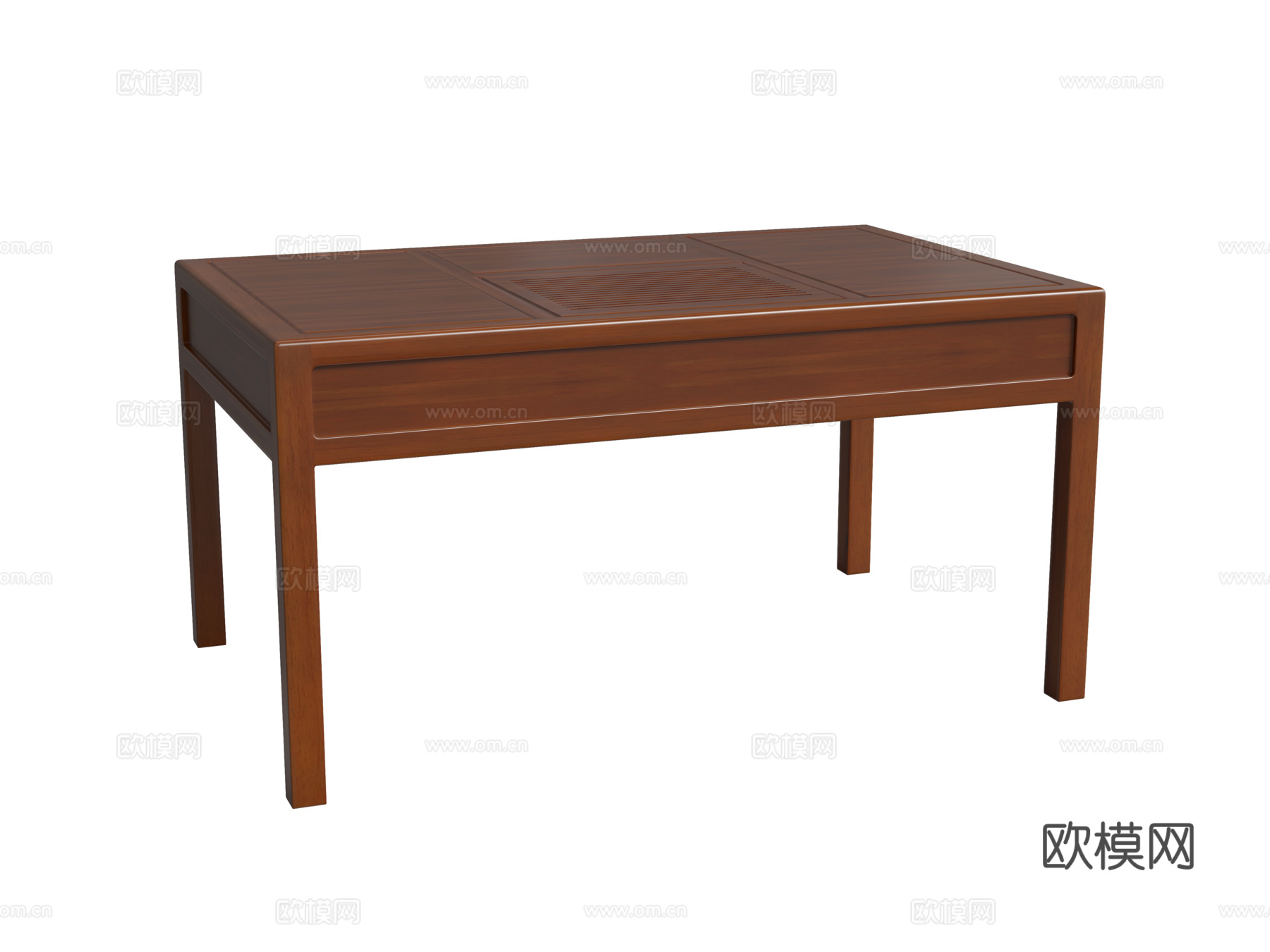 新中式茶桌3d模型