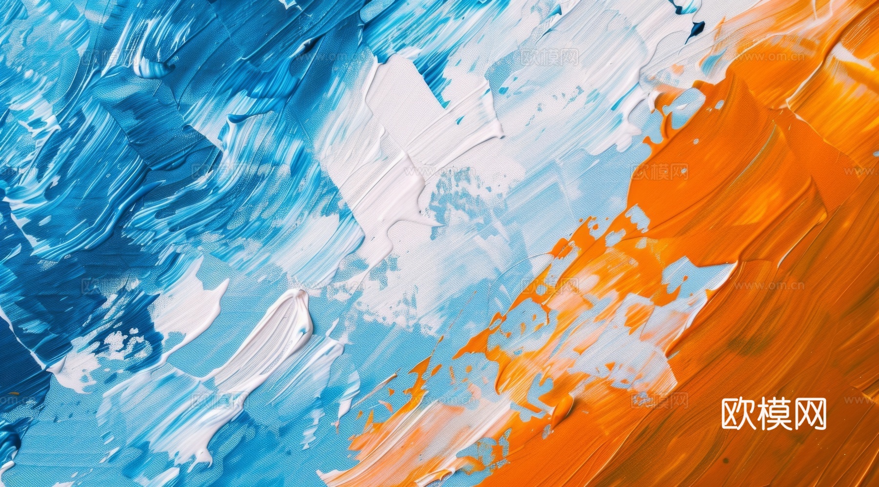 3D立体肌理油画涂抹背景壁纸下载（渲染图7）