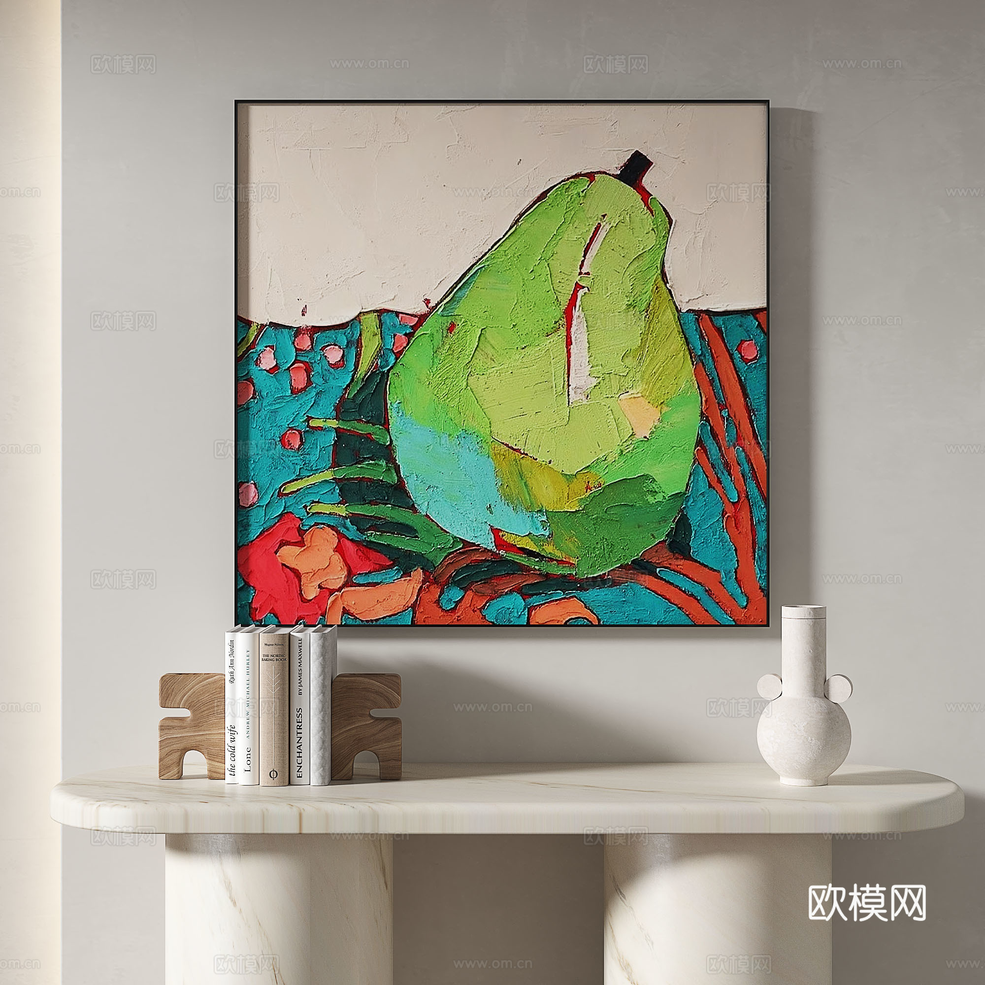 现代，简约，抽象，复古，中古，轻奢，装饰画3d模型