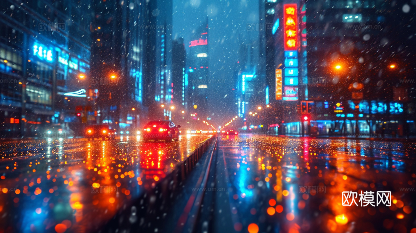 夜晚都市外景