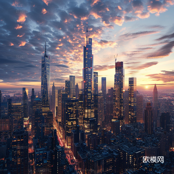 夜晚都市外景下载(渲染图1)