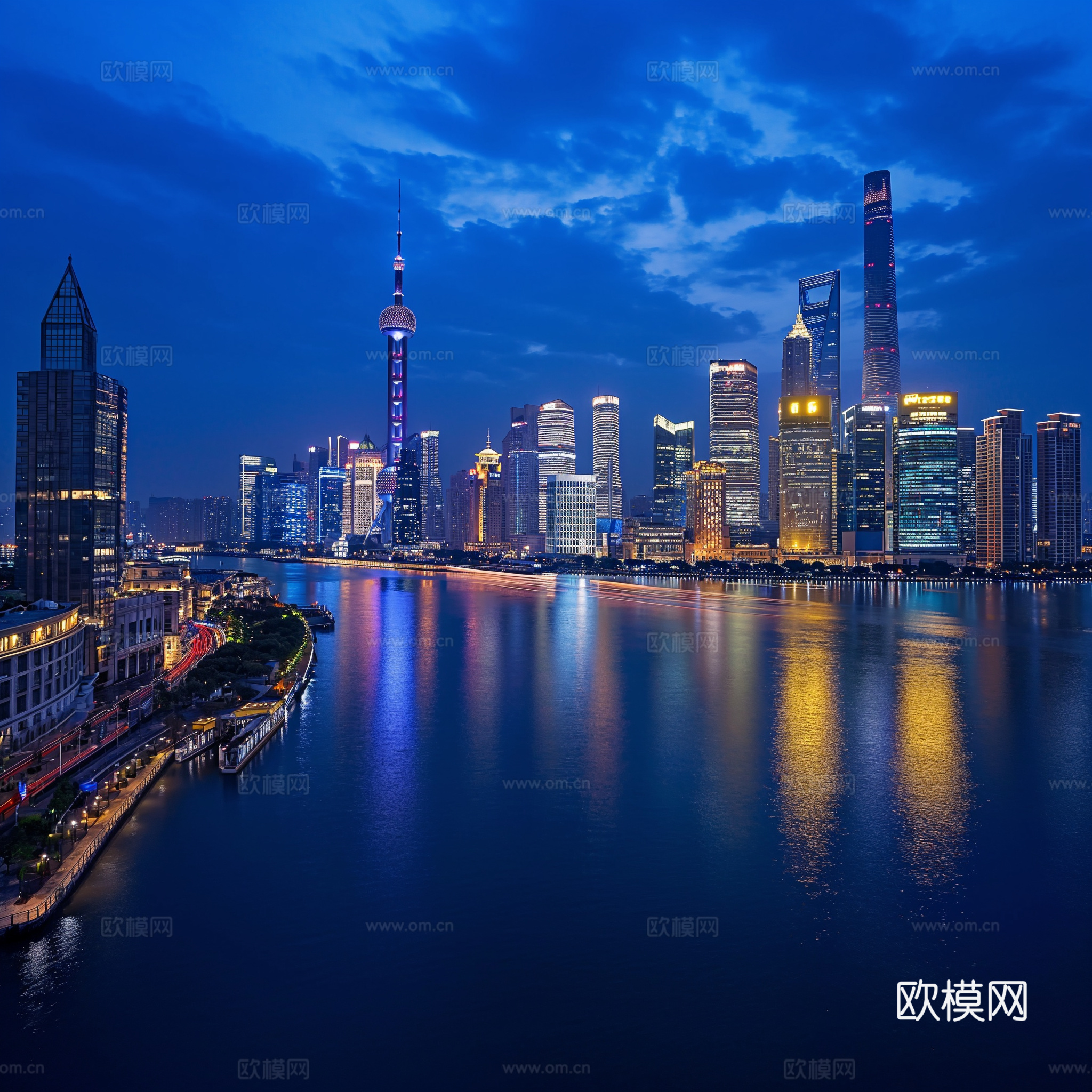 夜晚都市外景