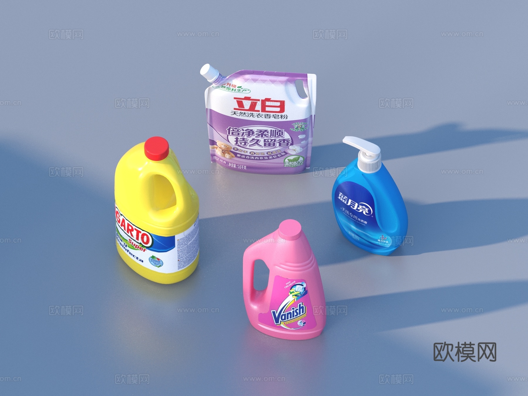 洗衣液 洗涤用品3d模型