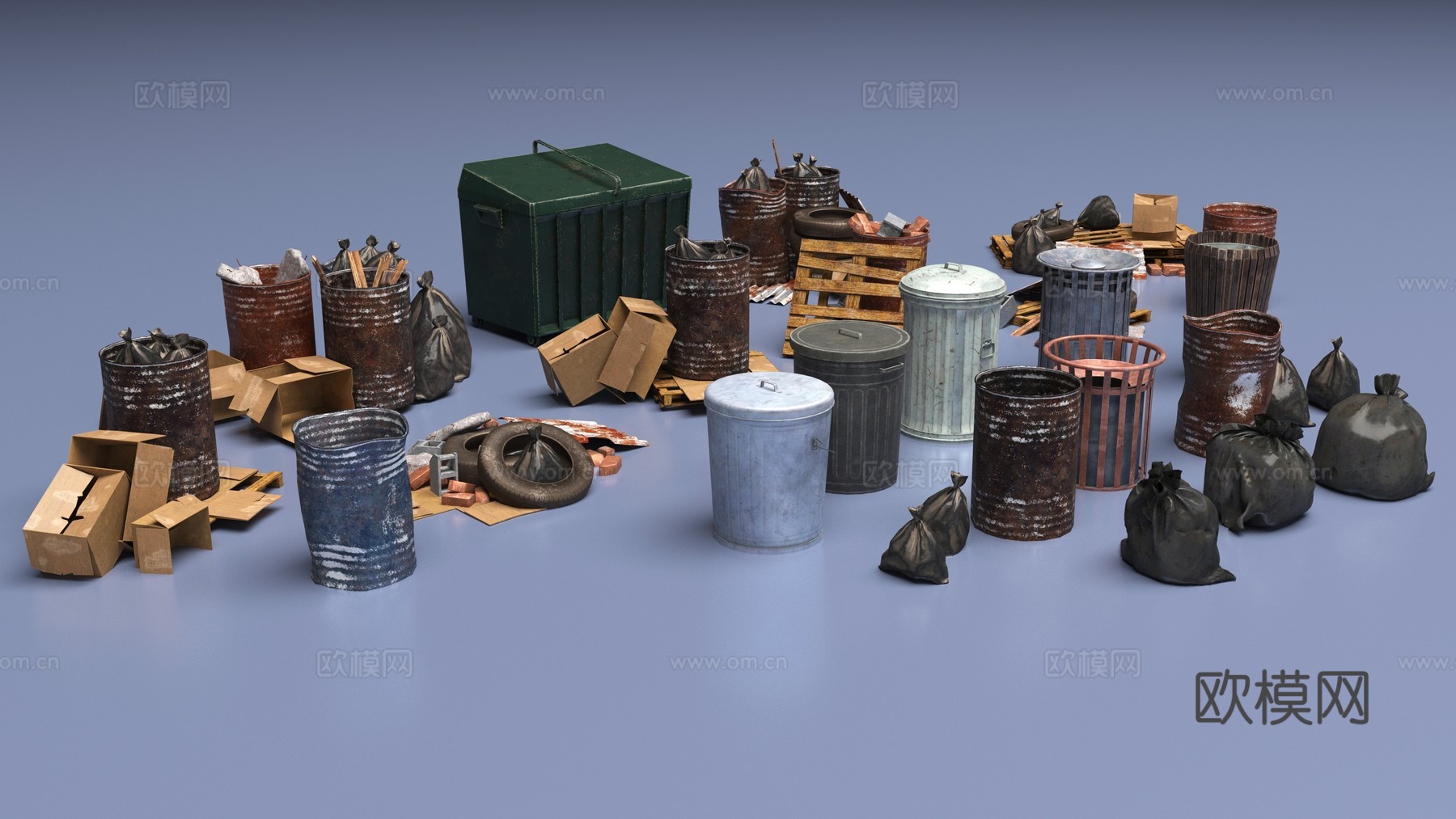 环卫设施3d模型