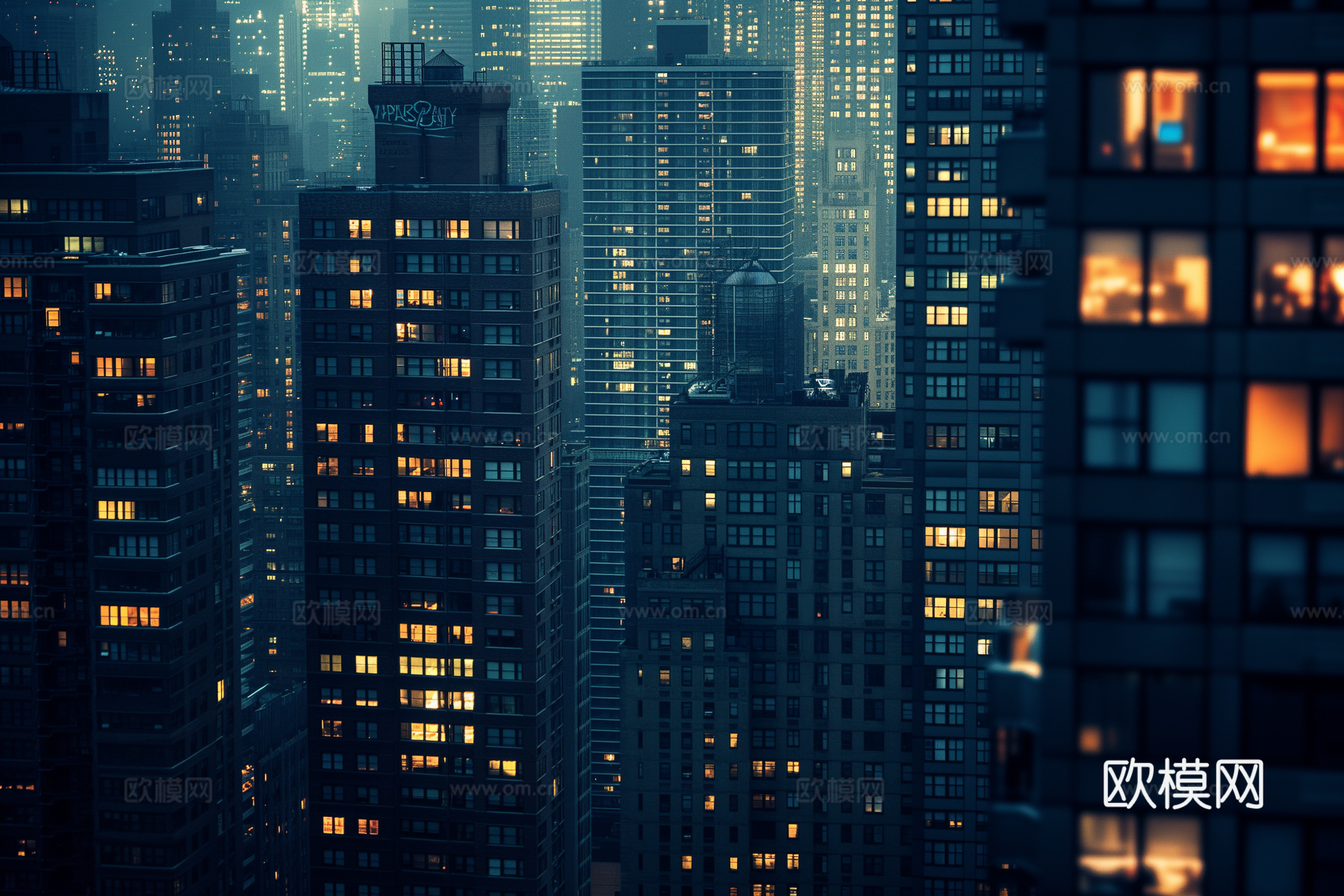 夜晚都市外景