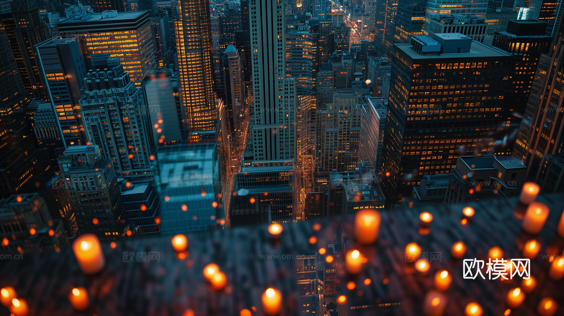 夜晚都市外景