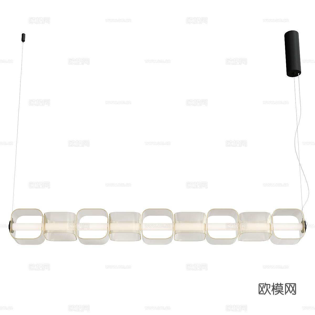 现代意式极简装饰吊灯3d模型