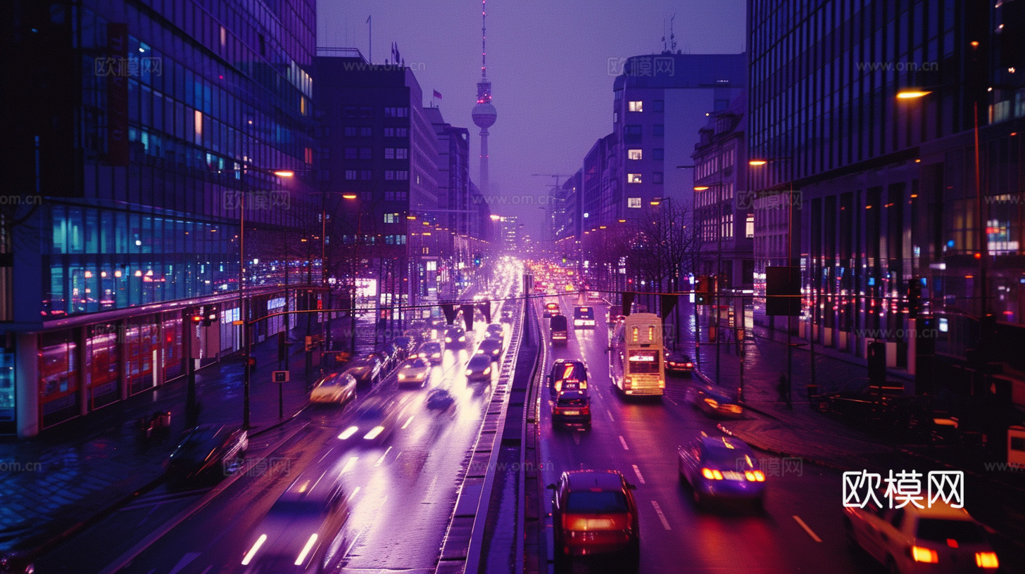 夜晚都市外景