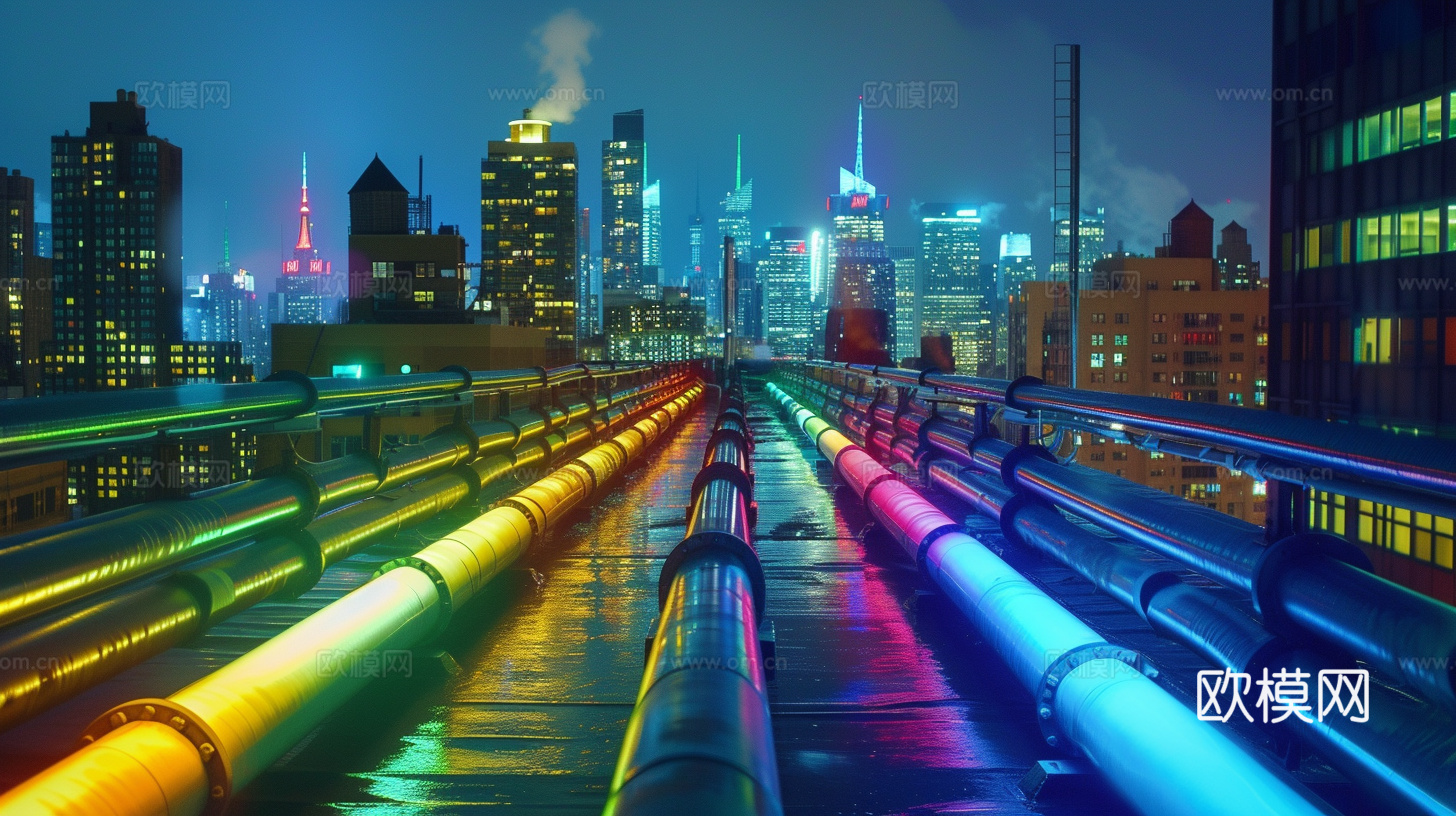 夜晚都市外景下载（渲染图1）