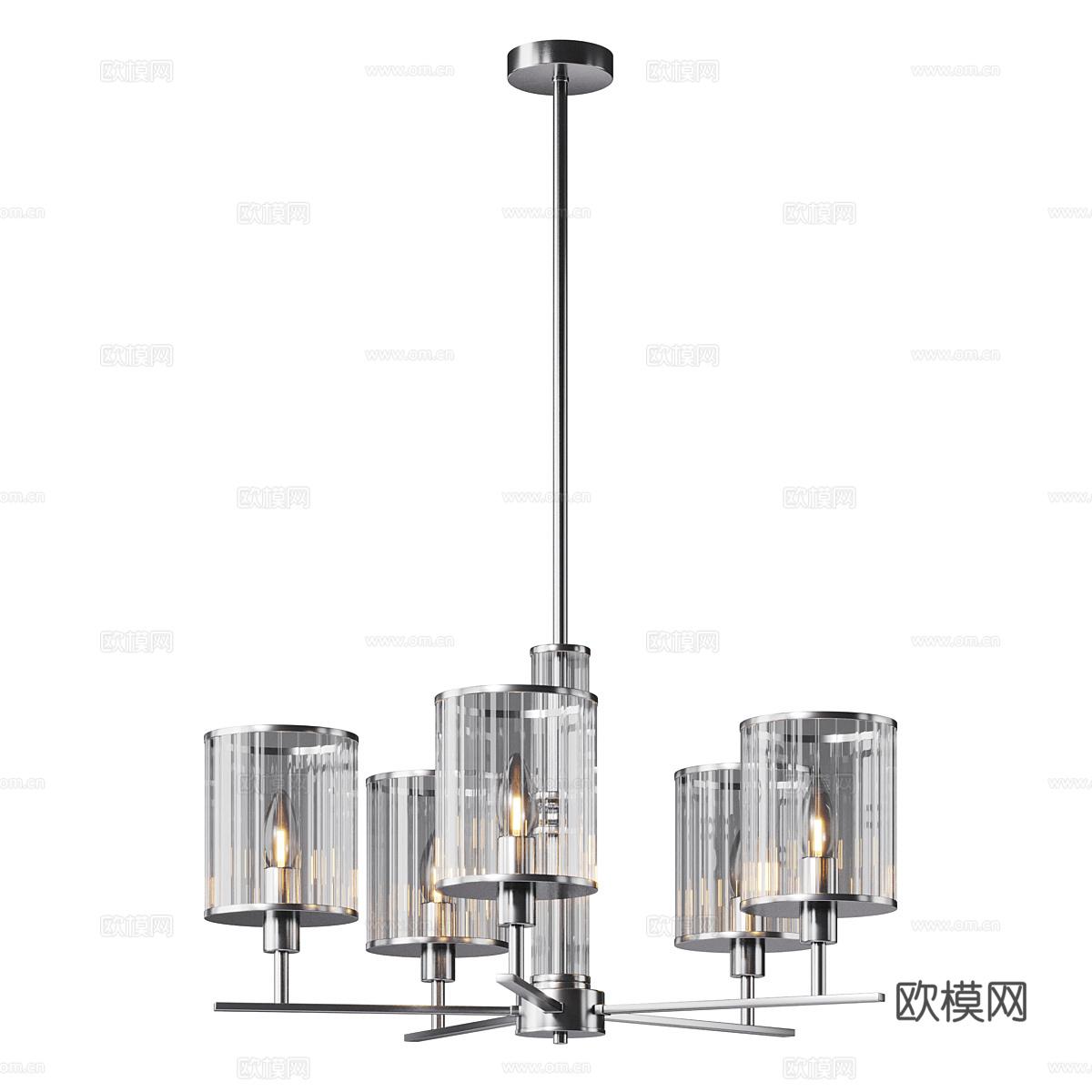 现代轻奢装饰吊灯3d模型