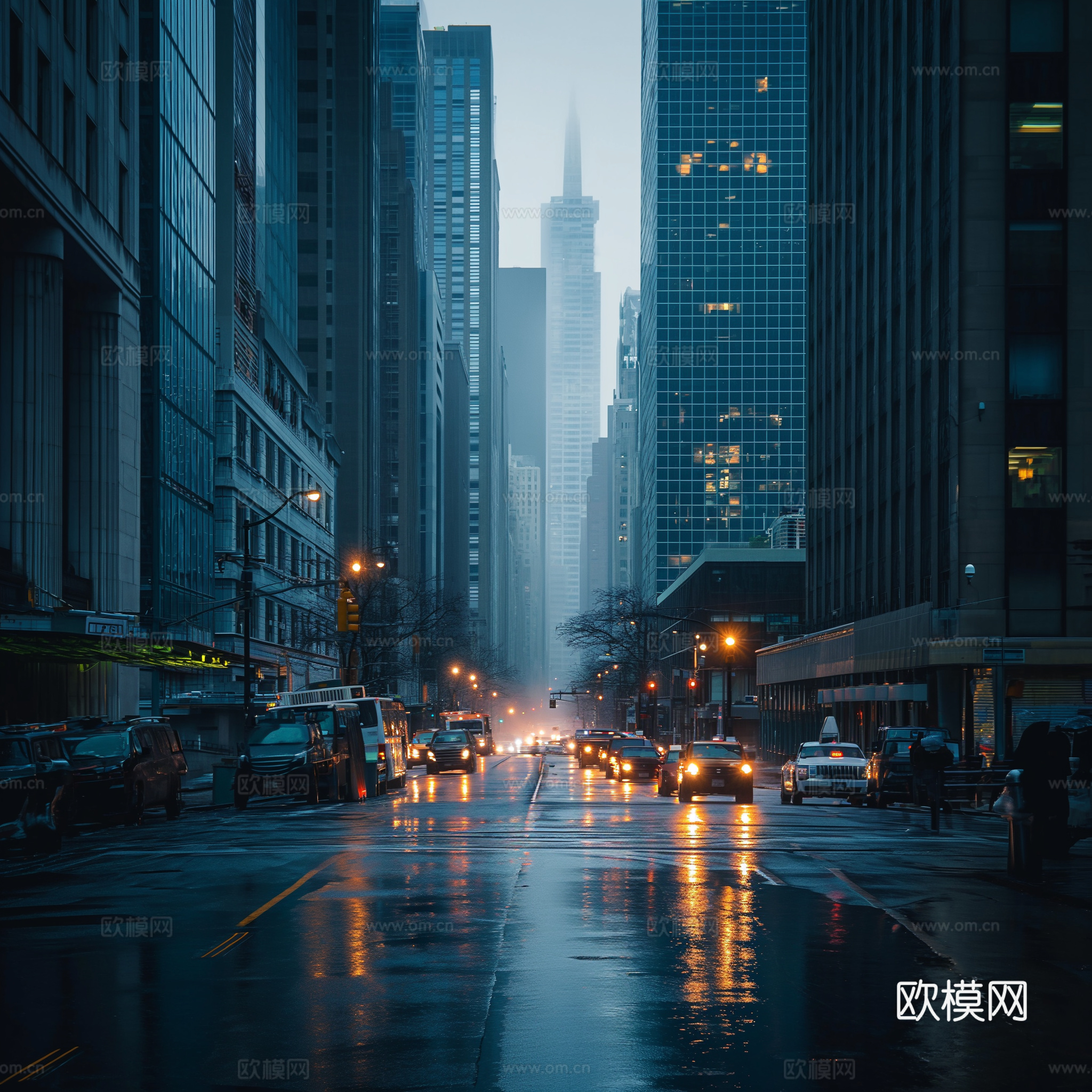 夜晚都市外景