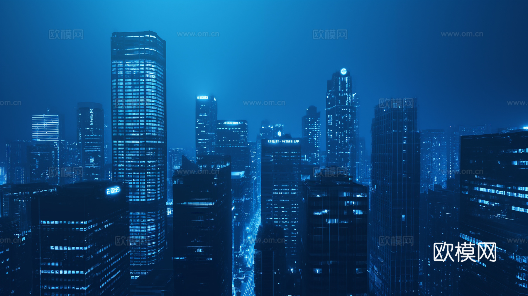 夜晚都市外景