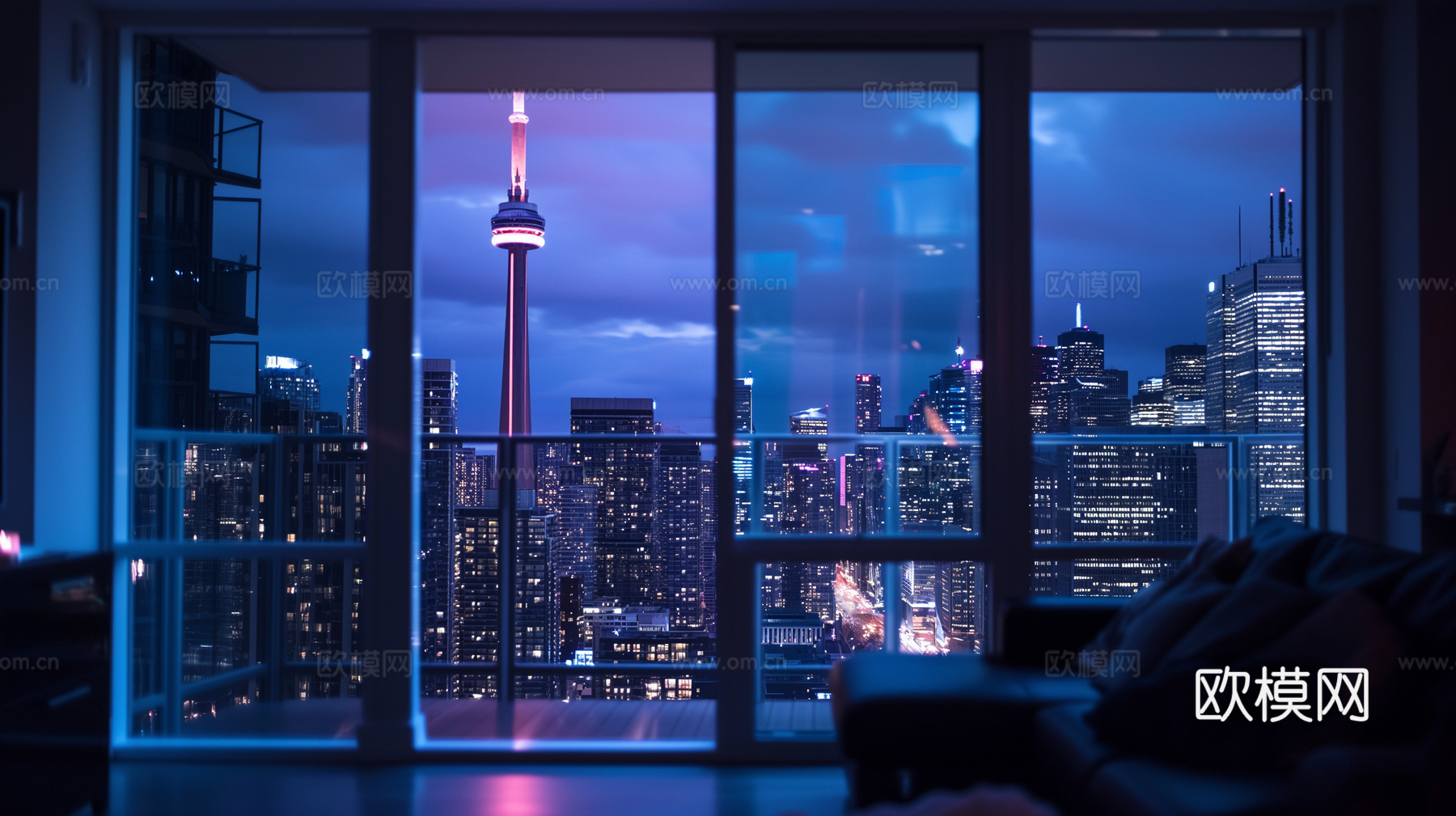 夜晚都市外景