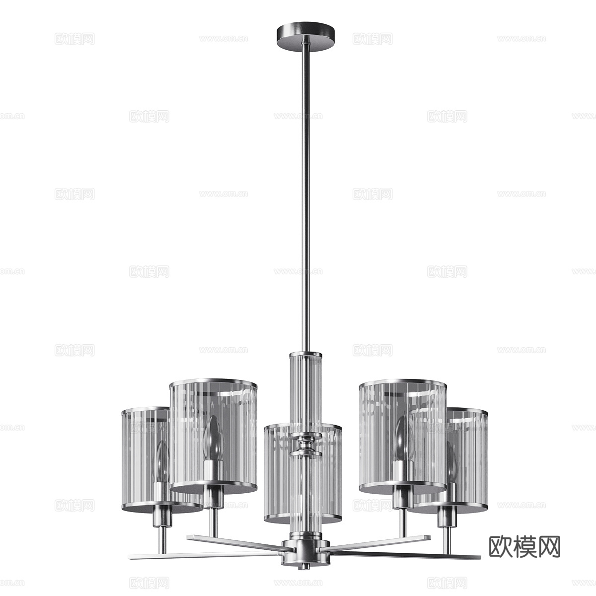 现代轻奢装饰吊灯3d模型