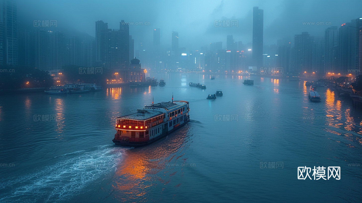 夜晚都市外景