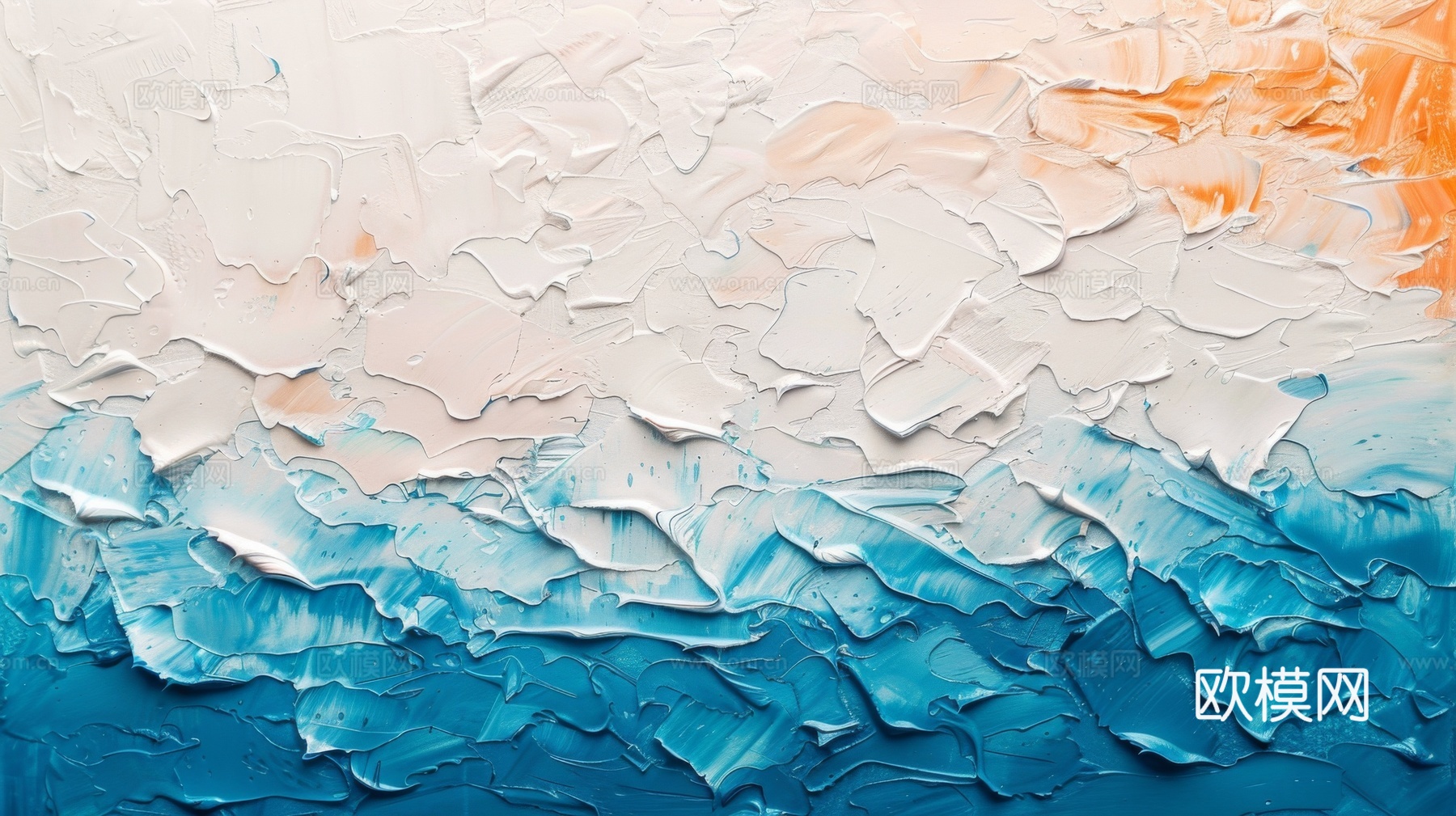 3D立体肌理油画涂抹背景壁纸